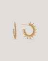 Pendientes Pebbles Sun Acero Baño Oro