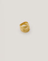 Anillo Ondina Acero Baño Oro
