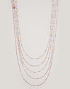 Collar Long Crystals Cleopatra Acero Baño Oro