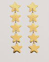 Pendientes Five Stars Acero Baño Oro