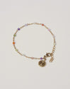 Pulsera Crystal Colors Atardecer Acero Baño Oro