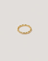 Anillo Tressia Plata Baño Oro