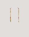 Pendientes Long Iris Colors Baño Oro