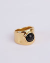 Anillo My Onyx Baño Oro