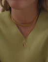 Pack Collar Charm Para Ti Mamá Baño Oro