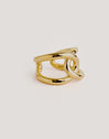 Anello One Link Acciaio placcato Oro - vista 6