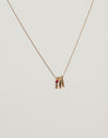 Collar Pebble Family Colors Baño Oro