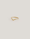 Peak-ring van staal met een goudlaag、】【
