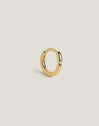 Losse creool Klein Spark M Verguld met 18kt goud