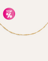Collar Mini Twist Acero Baño Oro