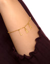 Iniziale Collana Personalizzata Letters & Argento Placcato Oro - puesto en modelo