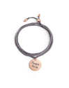 Pulsera Personalizada Dream Chic Gris Oscuro Oro Rosa