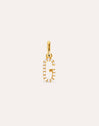 Charm Letter Spark Plata Baño Oro
