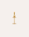 Charm Letter Spark Plata Baño Oro