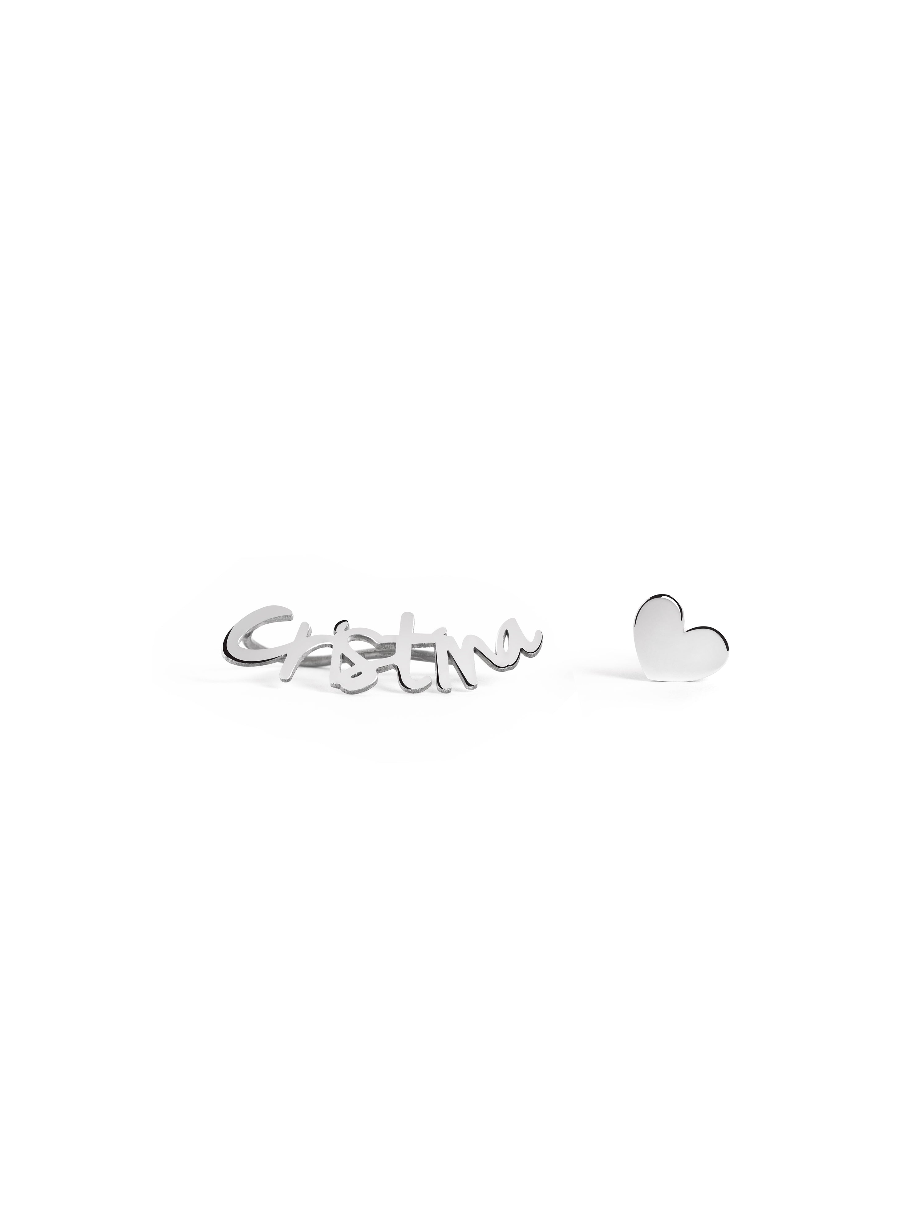 Pendientes Personalizados Sue & Stud Plata