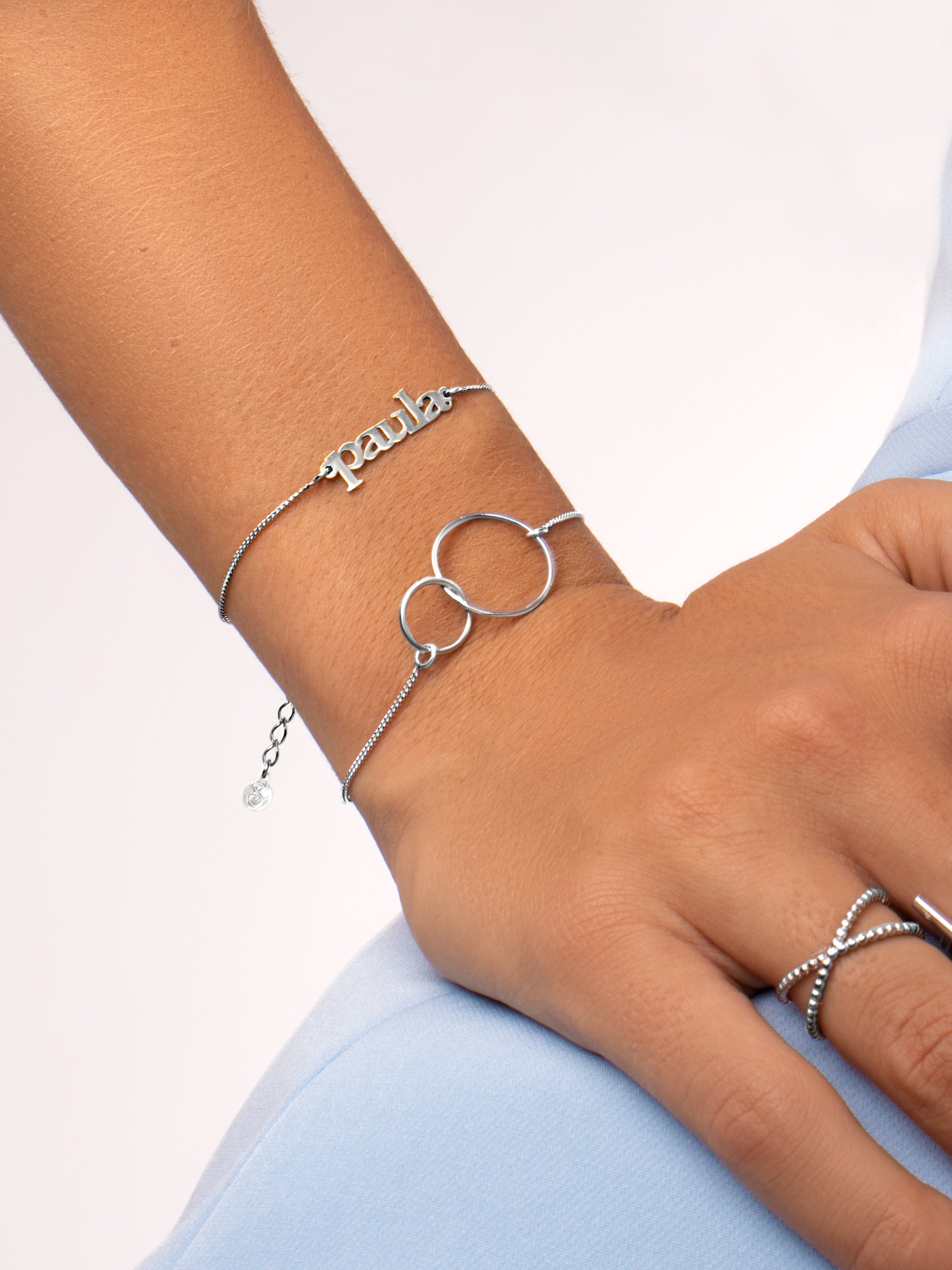 Pulsera Personalizada Monogram Plata