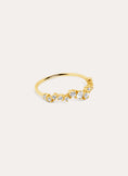 Anillo Estellar Plata Baño Oro