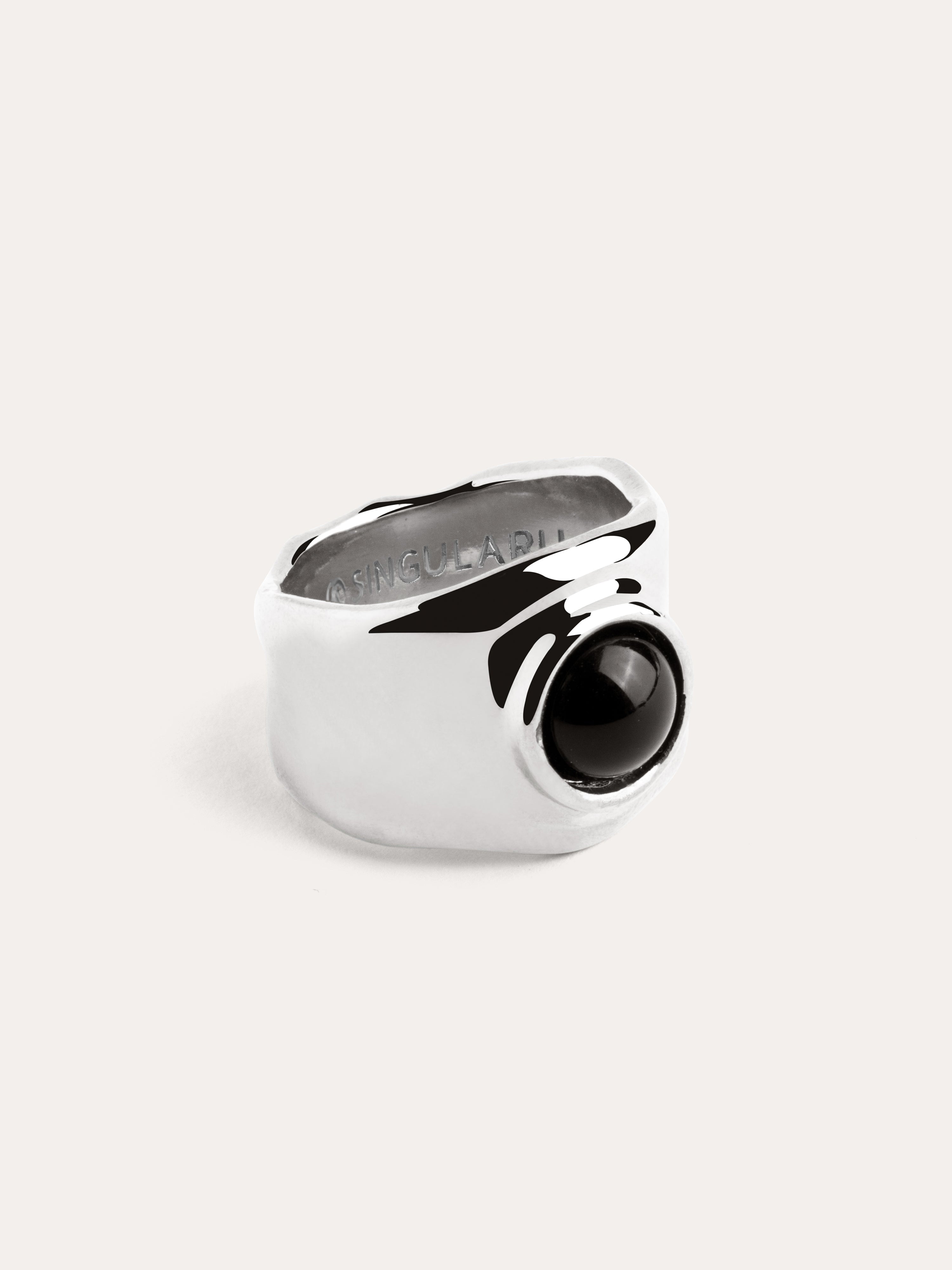 Anillo My Onyx plata