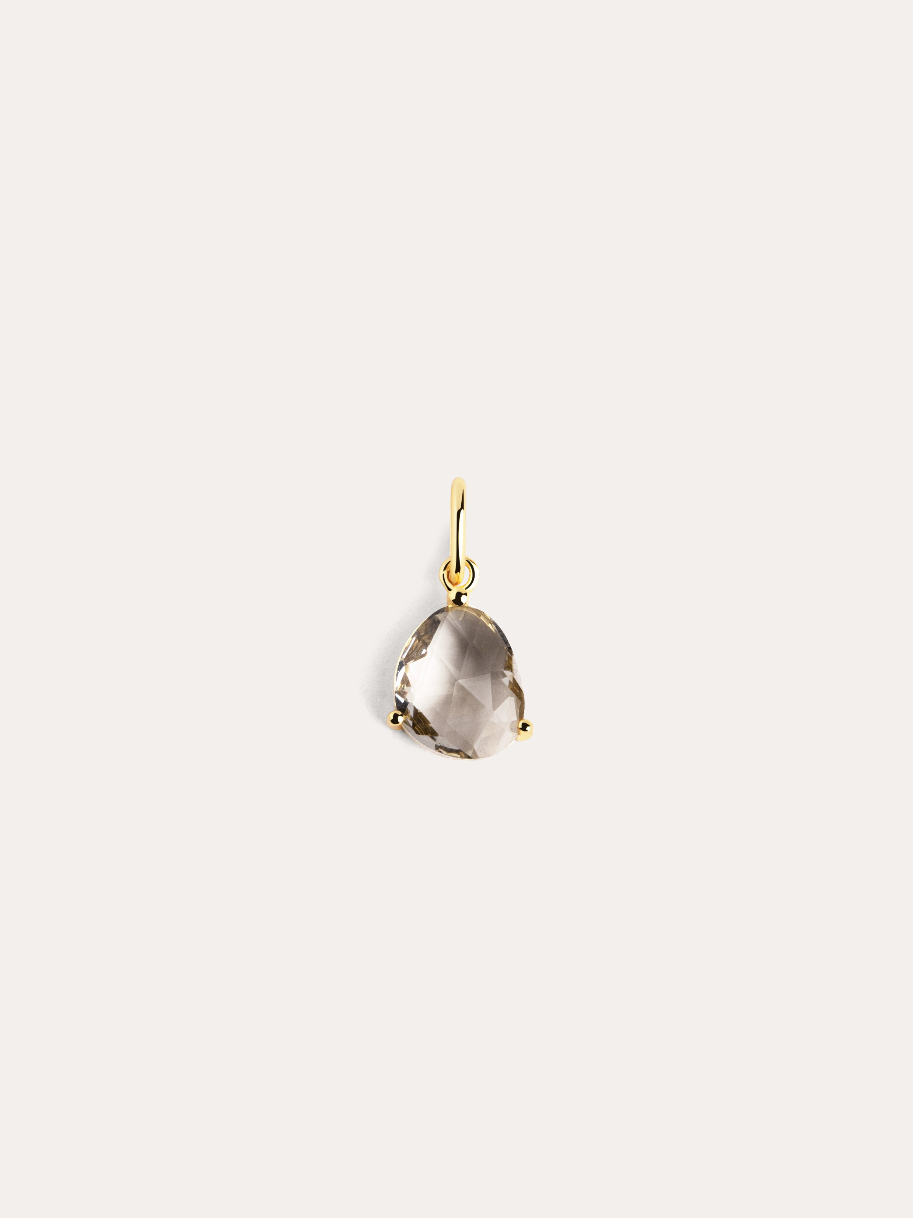 Charm Birthstones Oro - Topacio Blanco