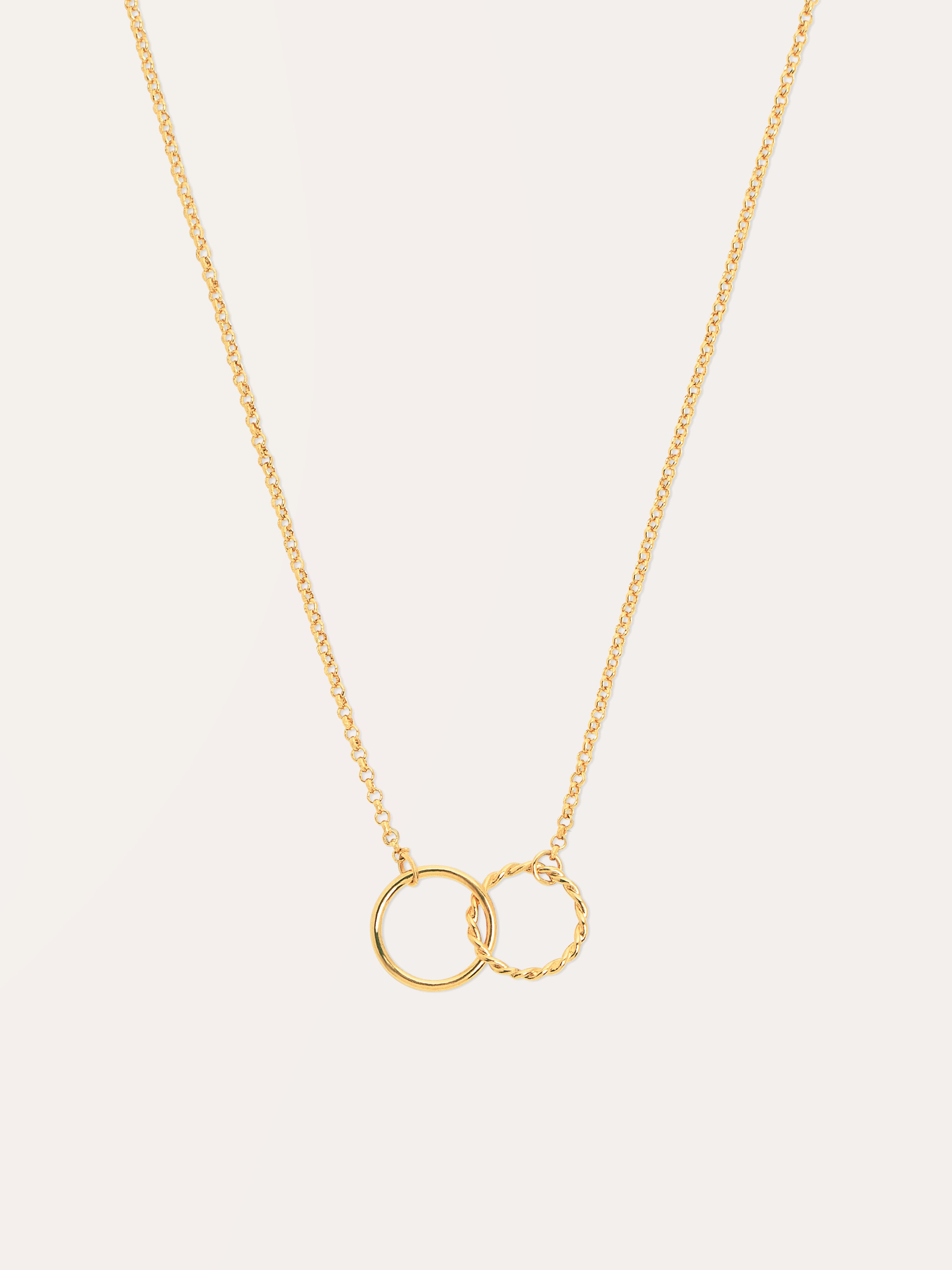 Collar Circles Twist Oro