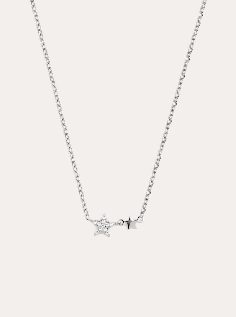 Collar Duo Stars Plata