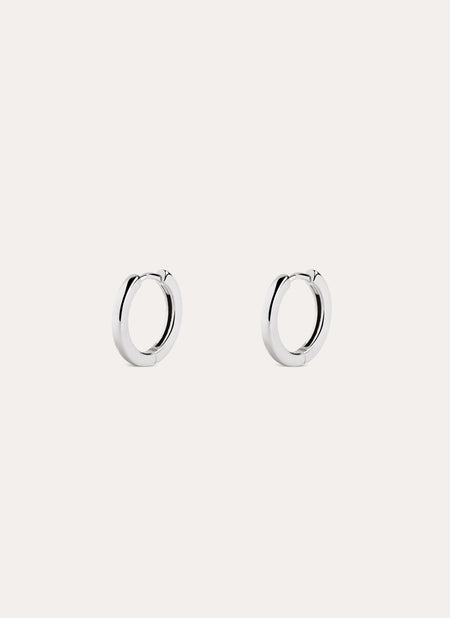 Pendientes Aro 10mm Plata