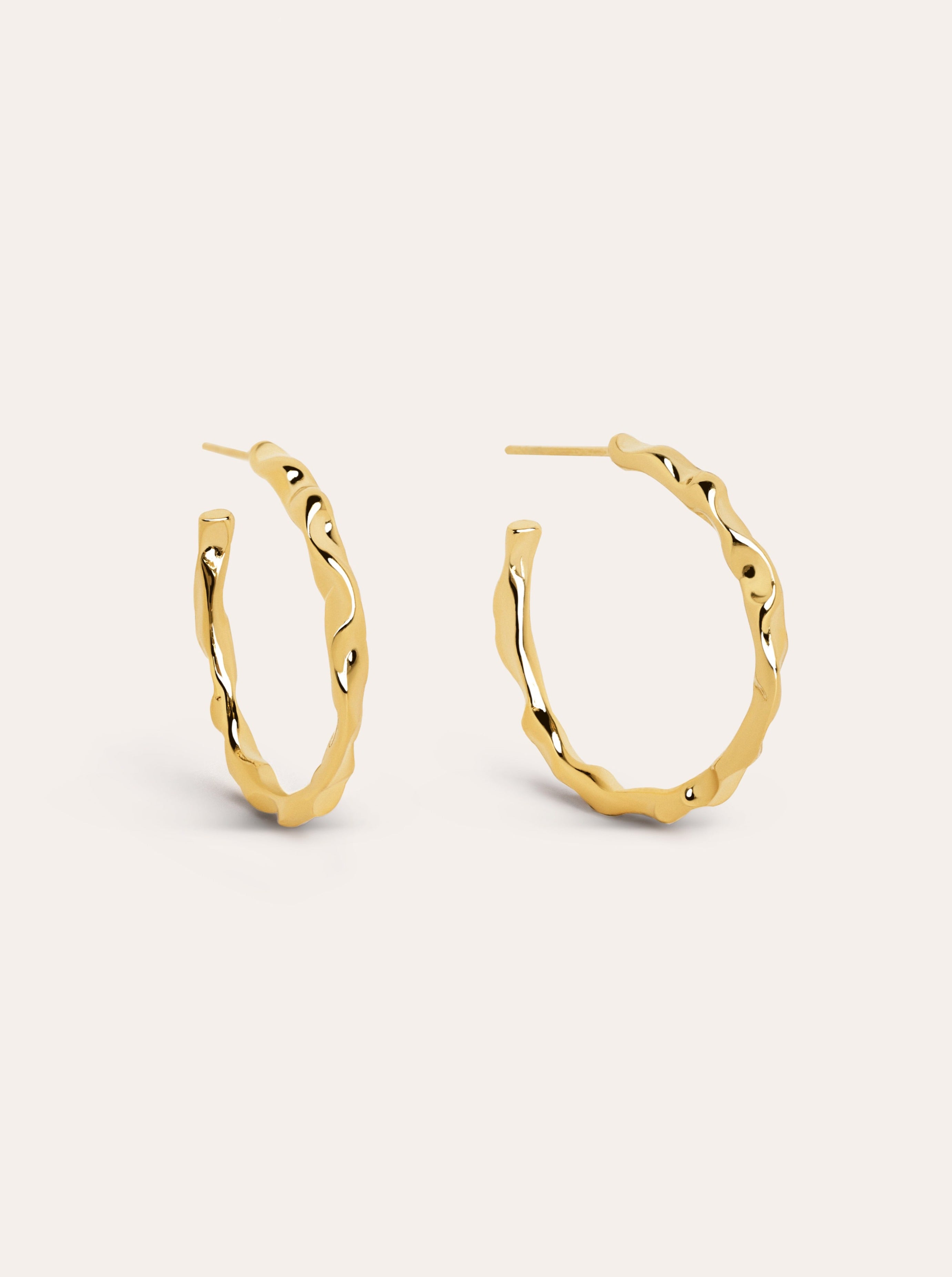 Lake Gold Hoop Earrings