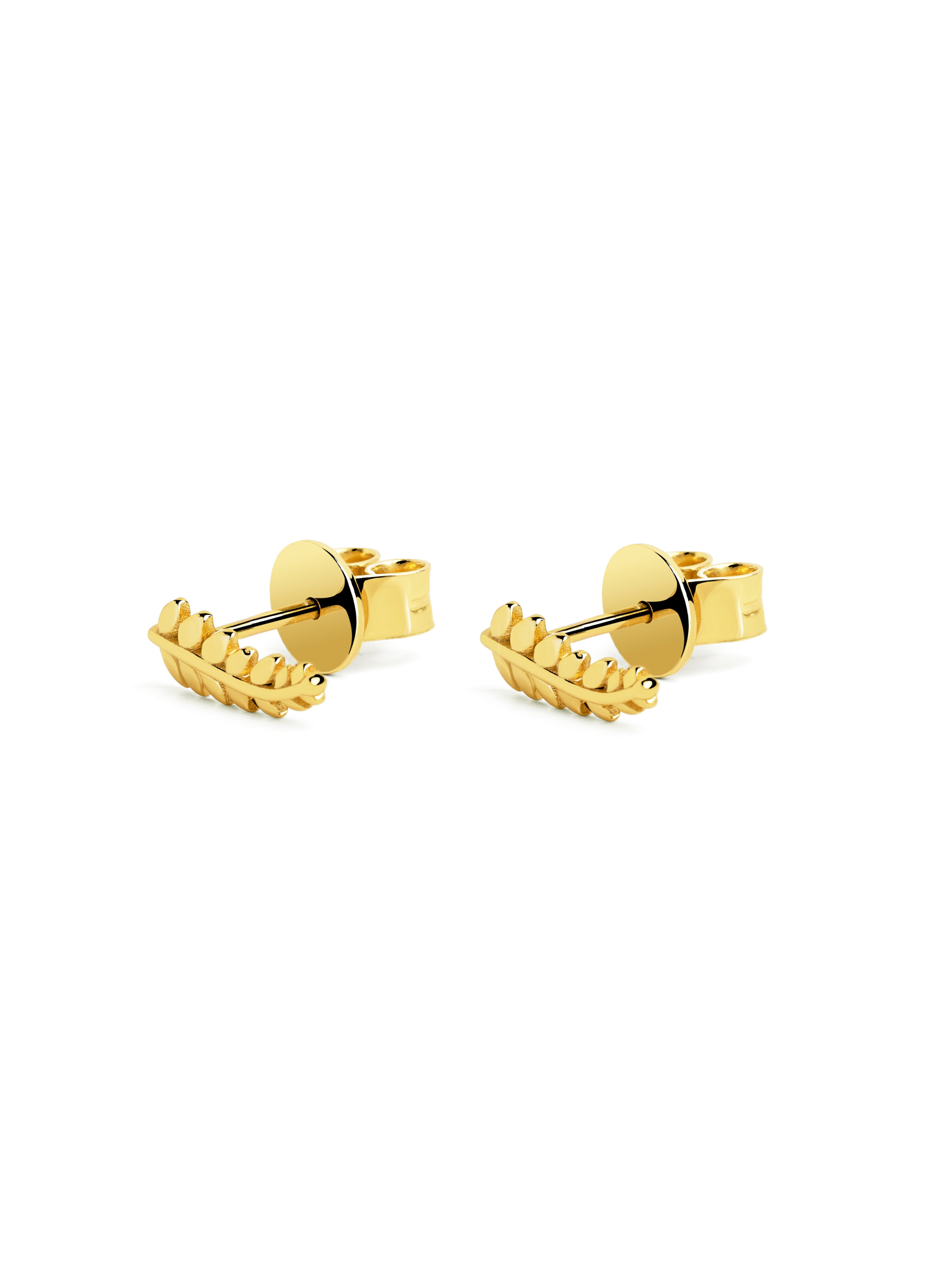 Pendientes Mini Gren Plata Baño Oro