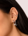 Pendientes Polar Moon Spark Plata Puesta
