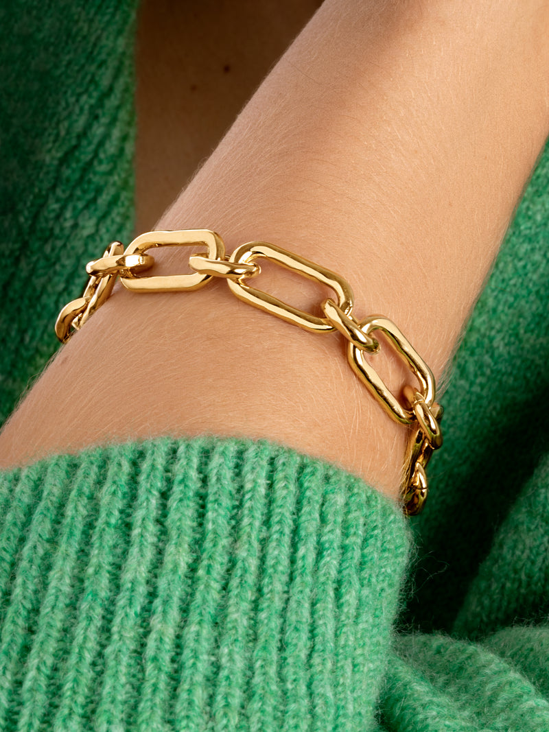 Armband Zambia Link Verguld met Goud