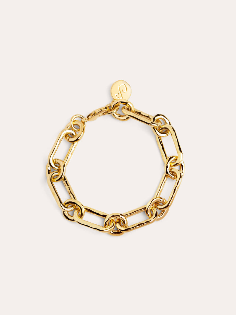 Armband Zambia Link Verguld met Goud