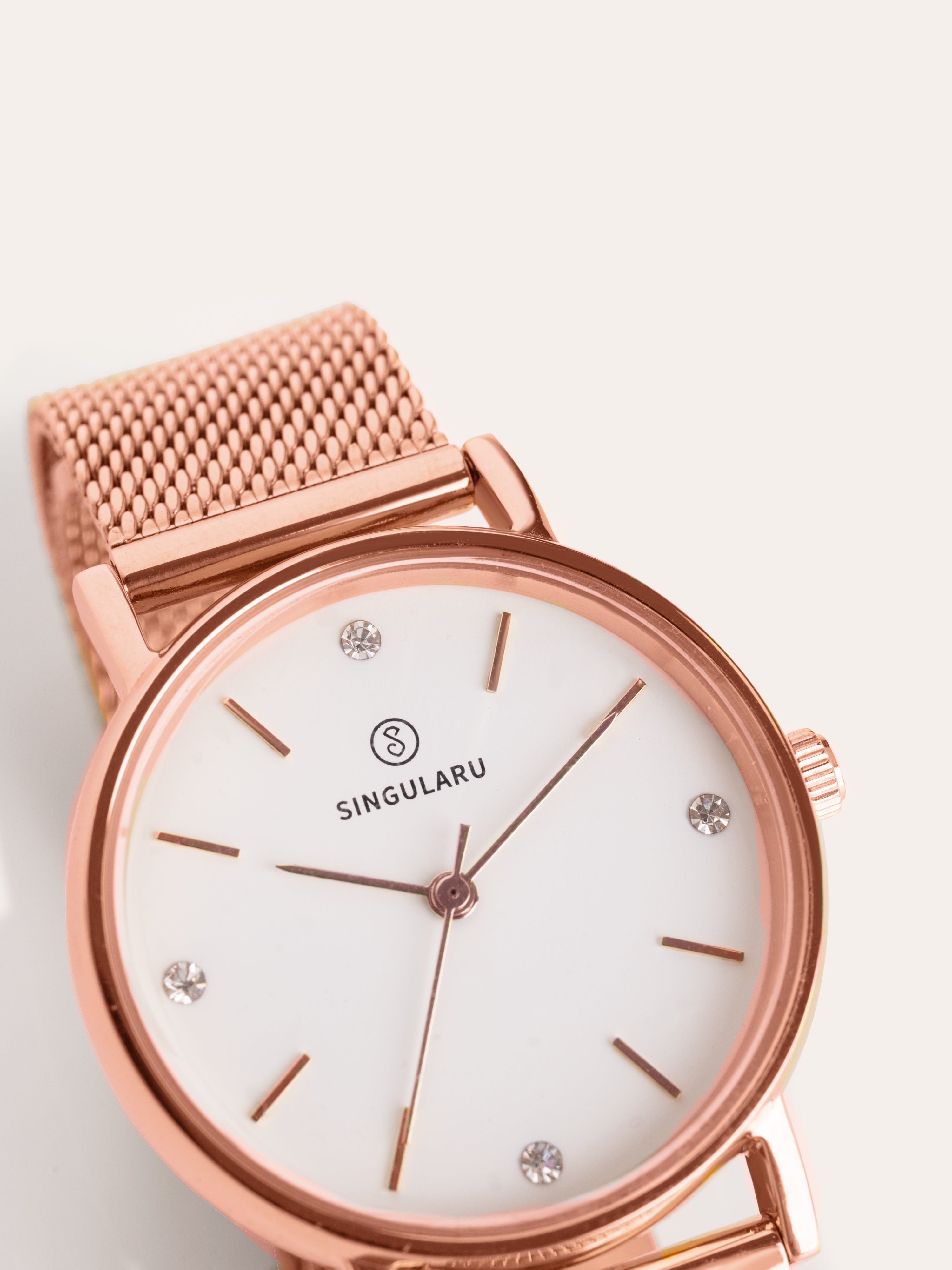 Reloj Iconic Acero Baño Oro Rosa