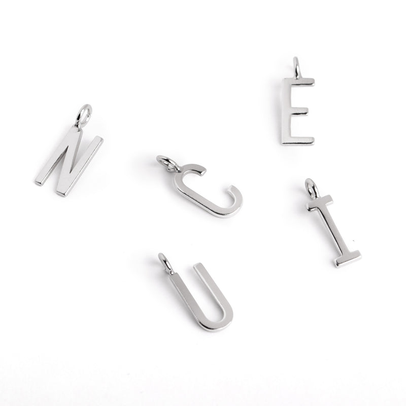 Inicial Collar Personalizado Letters Plata N